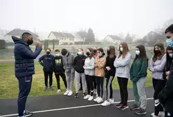 L’athlète Kevin Luron rencontre les collégiens à Connerré 