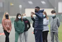 L’athlète Kevin Luron rencontre les collégiens à Connerré 