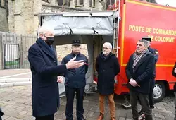 Exercice incendie à la cathédrale du Mans