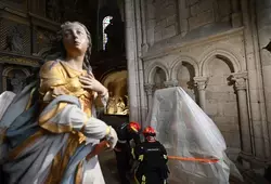 Exercice incendie à la cathédrale du Mans