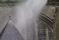 Exercice incendie à la cathédrale du Mans