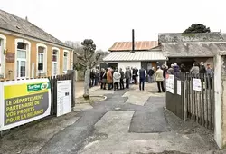 Inauguration réseau communal bois à Pruillé-l-Eguillé