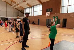 3 joueurs du MSB à la rencontre des jeunes basketteurs