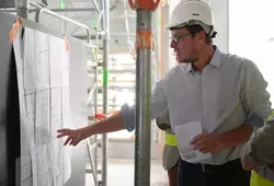  visite du chantier collège Kennedy Allonnes