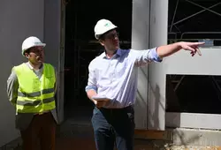  visite du chantier collège Kennedy Allonnes