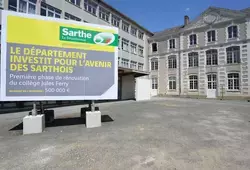 La visite du collège au lancement des travaux