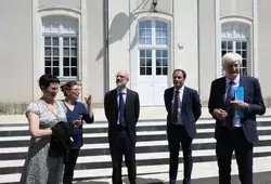 La visite du collège au lancement des travaux