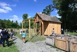 Un poulailler au sein de l'Abbaye Royale de l'Épau