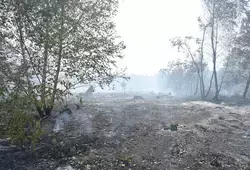 Les pompiers luttent contre les flammes à Téloché