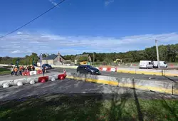 Carrefour giratoire au Bailleul