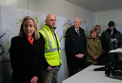 Aménagements autour de la passerelle Dunlop au circuit des 24 Heures