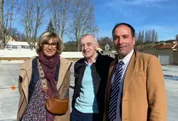 Véronique Rivron, Jean Jouzel et Anthony Trifaut