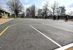 inauguration cour d'école La Milesse