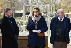 inauguration cour d'école La Milesse