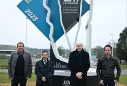 L'inauguration de la scuplture du Centenaire des 24 Heures