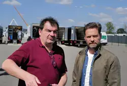 tournage de la série policière Mort sur la piste