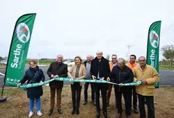nouveau giratoire à Neuville-sur-Sarthe