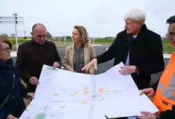 nouveau giratoire à Neuville-sur-Sarthe