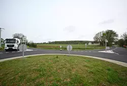 nouveau giratoire à Neuville-sur-Sarthe