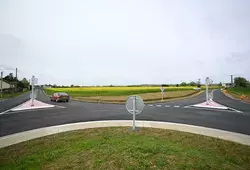 nouveau giratoire à Neuville-sur-Sarthe