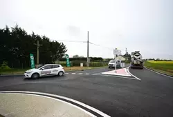nouveau giratoire à Neuville-sur-Sarthe