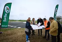 nouveau giratoire à Neuville-sur-Sarthe