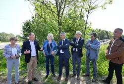 Inauguration d’un nouveau giratoire au Bailleul