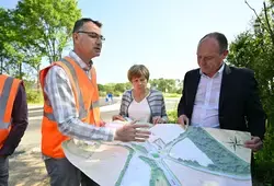 Inauguration d’un nouveau giratoire au Bailleul