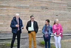 En photos : La visite du site "Les Piliers" et la présentation du livret ENS
