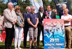 Montfort-le-Gesnois : inauguration de la piste d'athlétisme du stade Aymard Jean de Nicolaÿ