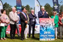Montfort-le-Gesnois : inauguration de la piste d'athlétisme du stade Aymard Jean de Nicolaÿ