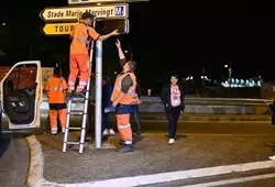 Montage du circuit des 24 heures par les agents des routes départementales
