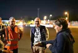 Montage du circuit des 24 heures par les agents des routes départementales