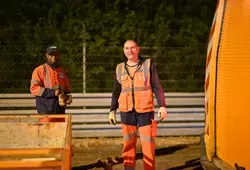 Montage du circuit des 24 heures par les agents des routes départementales
