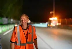 Montage du circuit des 24 heures par les agents des routes départementales
