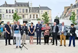 Inauguration des travaux de rénovation de la place Carnot à Mamers