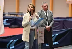 Inauguration de la salle de tennis de table communautaire, à Sainte-Jamme-sur-Sarthe