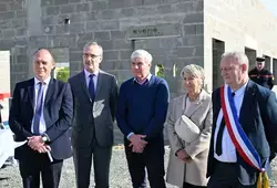 Première pierre du Centre d'incendie et de secours de Saint-Cosme-en-Vairais