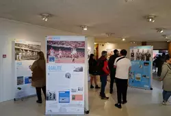 Inauguration d'une exposition consacrée aux Jeux Olympiques et Paralympiques en présence de Vincent Collet