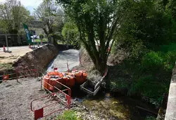 Pont sur la Livonnière : le chantier