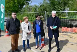 Pont sur la Livonnière : le chantier