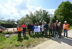 Pont sur la Livonnière : le chantier