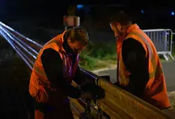 Montage du circuit des 24 Heures du Mans par les agents du Département !