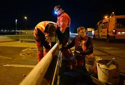Montage du circuit des 24 Heures du Mans par les agents du Département !