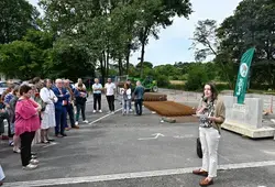 pose de la première pierre au foyer de vie du Moulin de la Cour