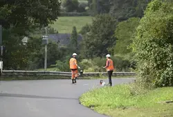 Poursuite des travaux de renforcement sur la RD 4 entre Poillé-sur-Vègre et le giratoire de la lune de Joué-en-Charnie (RD 4/RD 357)