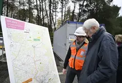 Un ouvrage d’art inférieur sous la RD23 est en construction à Saint-Jean-Dubois