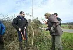 Démostration au plan d’eau de Beaumanoir, à La Bazoge