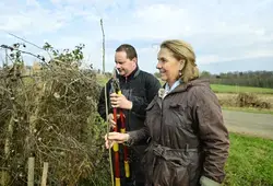 Démostration au plan d’eau de Beaumanoir, à La Bazoge