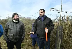 Démostration au plan d’eau de Beaumanoir, à La Bazoge